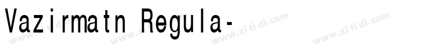 Vazirmatn Regula字体转换